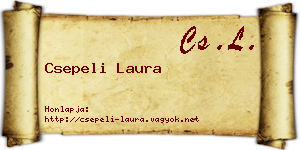 Csepeli Laura névjegykártya